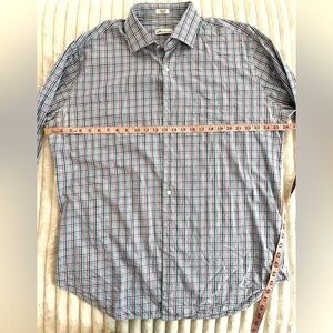 Peter Millar XL Men's Checkered Long Sleeve Shirt